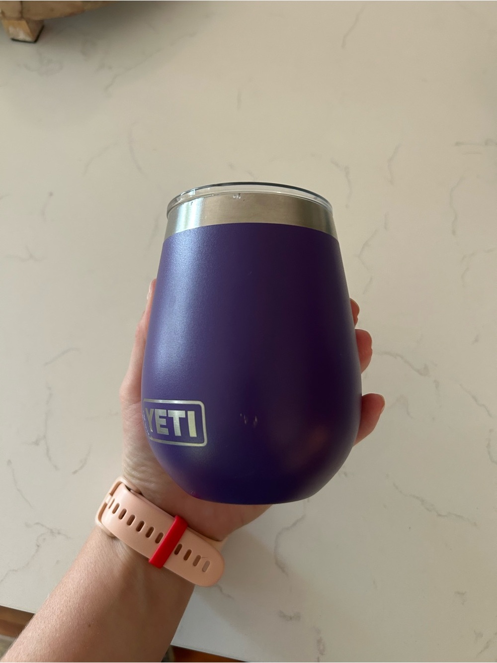 Yeti Purple Insulated Wine Tumbler